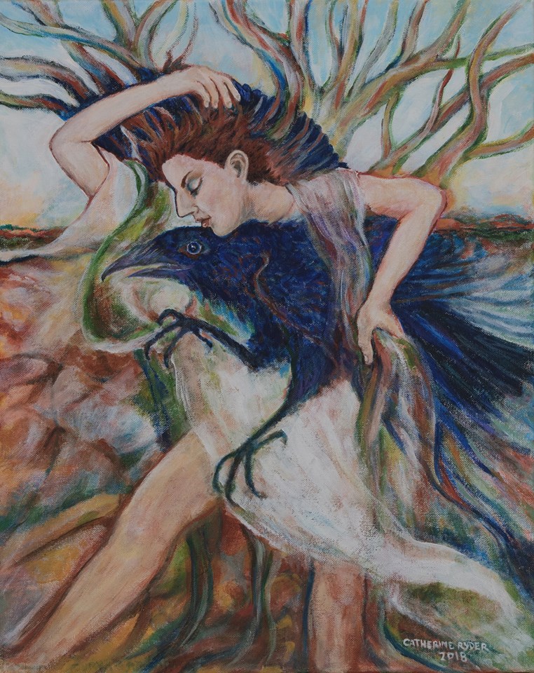 Dunya at Ravenrock ~ painting by C. Ryder