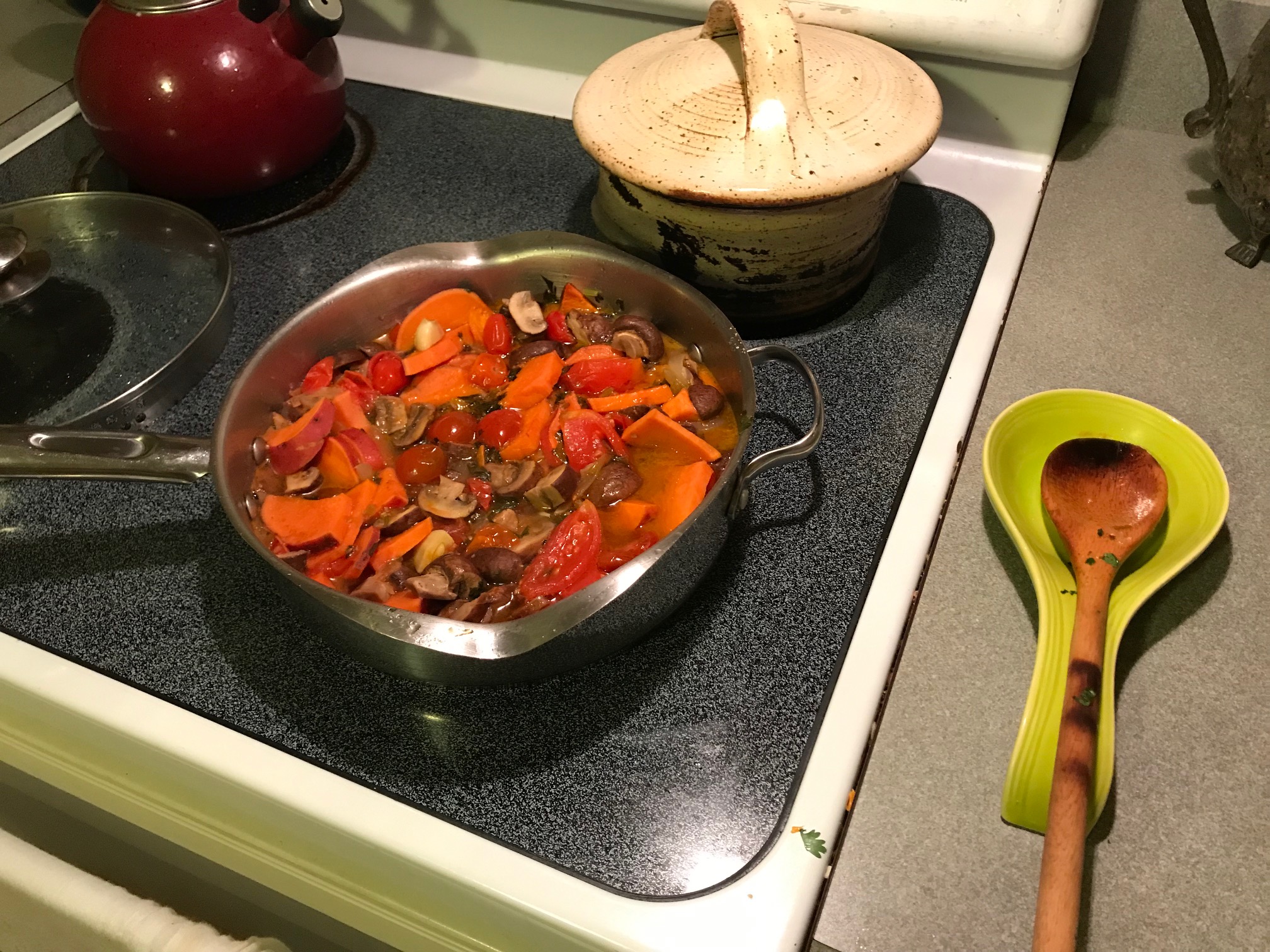Recipe: Sweet Potato Mushroom Stew with Chermoula