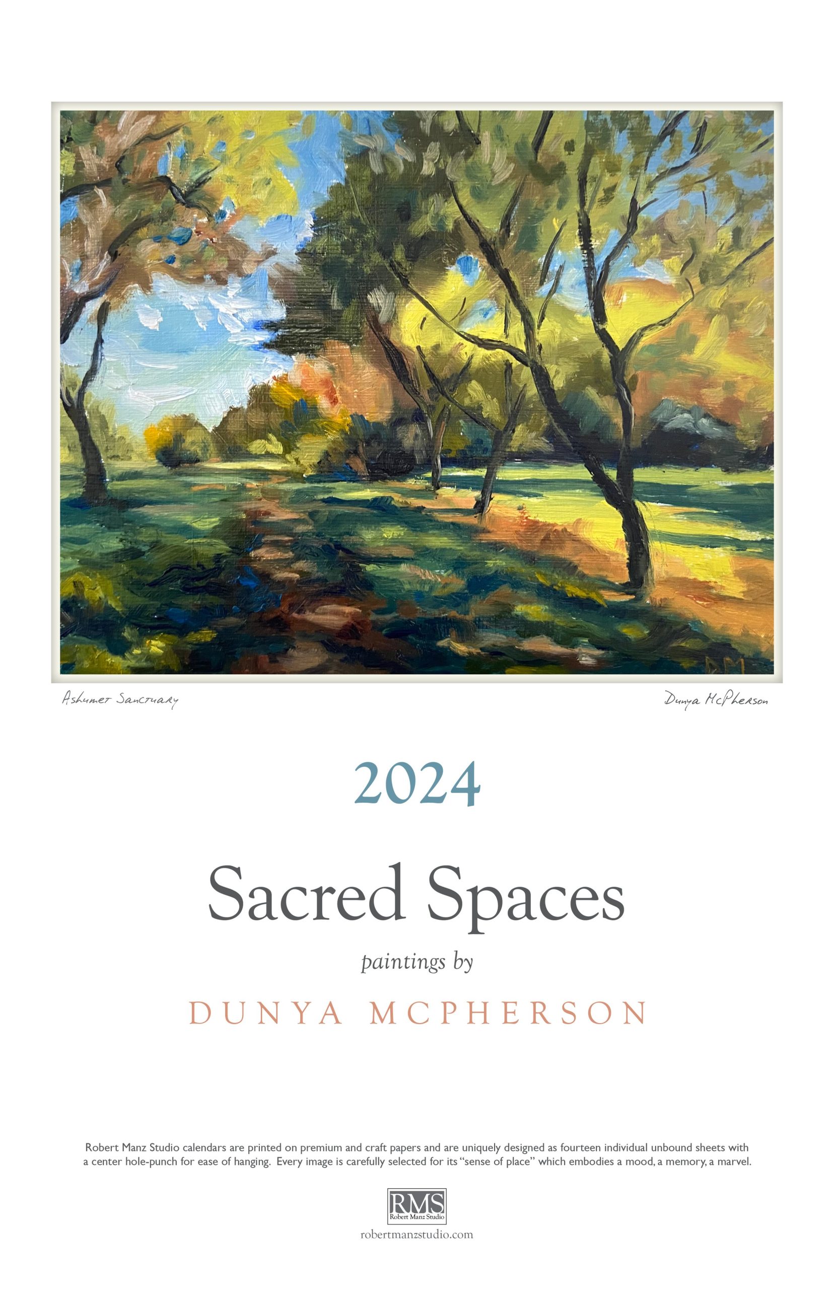 2024 Sacred Spaces: Landscapes by Dunya McPherson Calendar