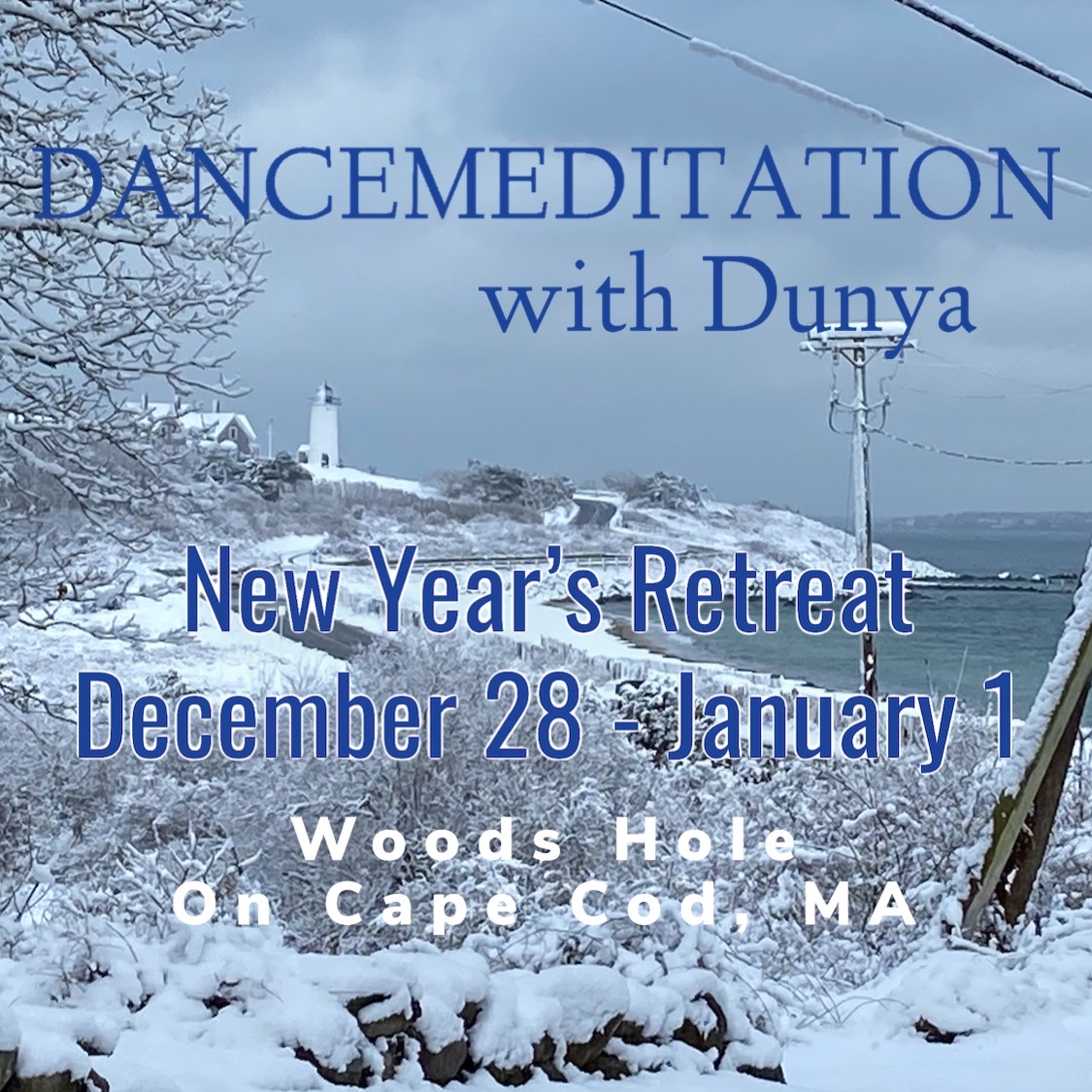 In-Person ~ 2022 New Year's Dancemeditation Retreat in Woods Hole on Cape Cod