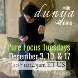 December Pure Focus Tuesdays with Dunya