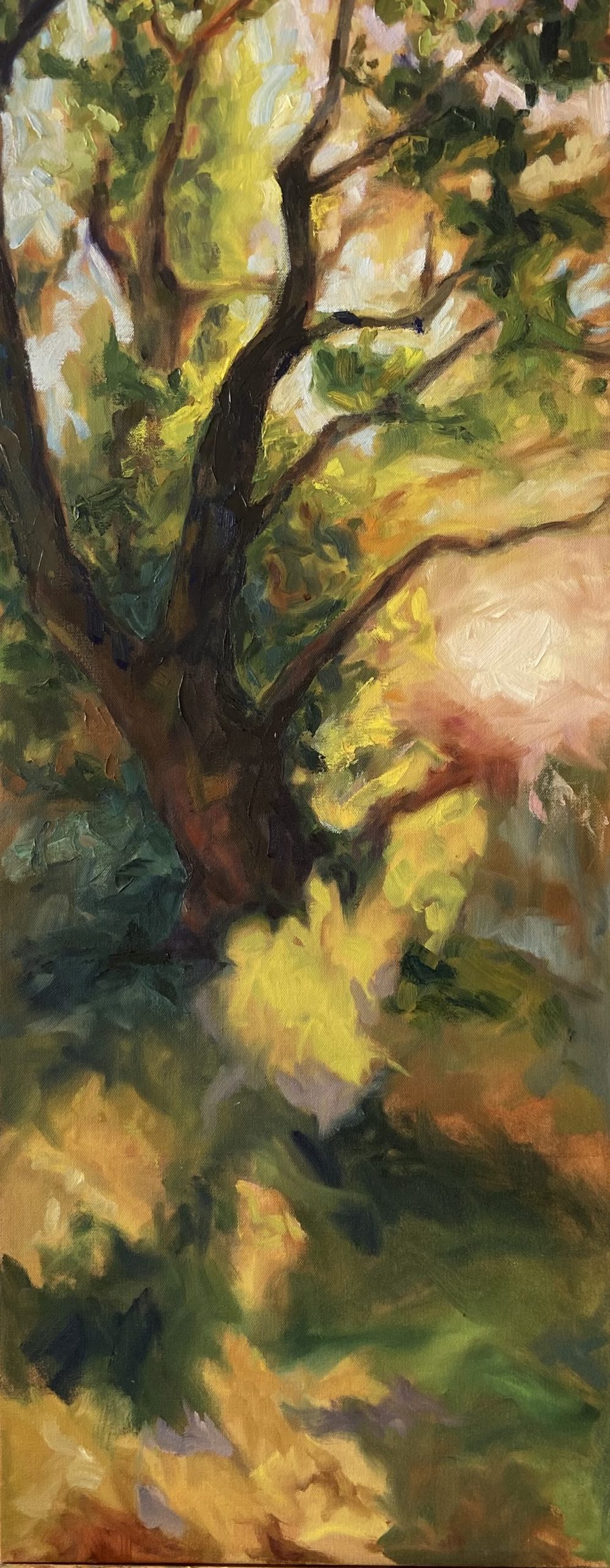 ‘Contentment’ by Dunya McPherson, oil 16” x 40”, Private Collection