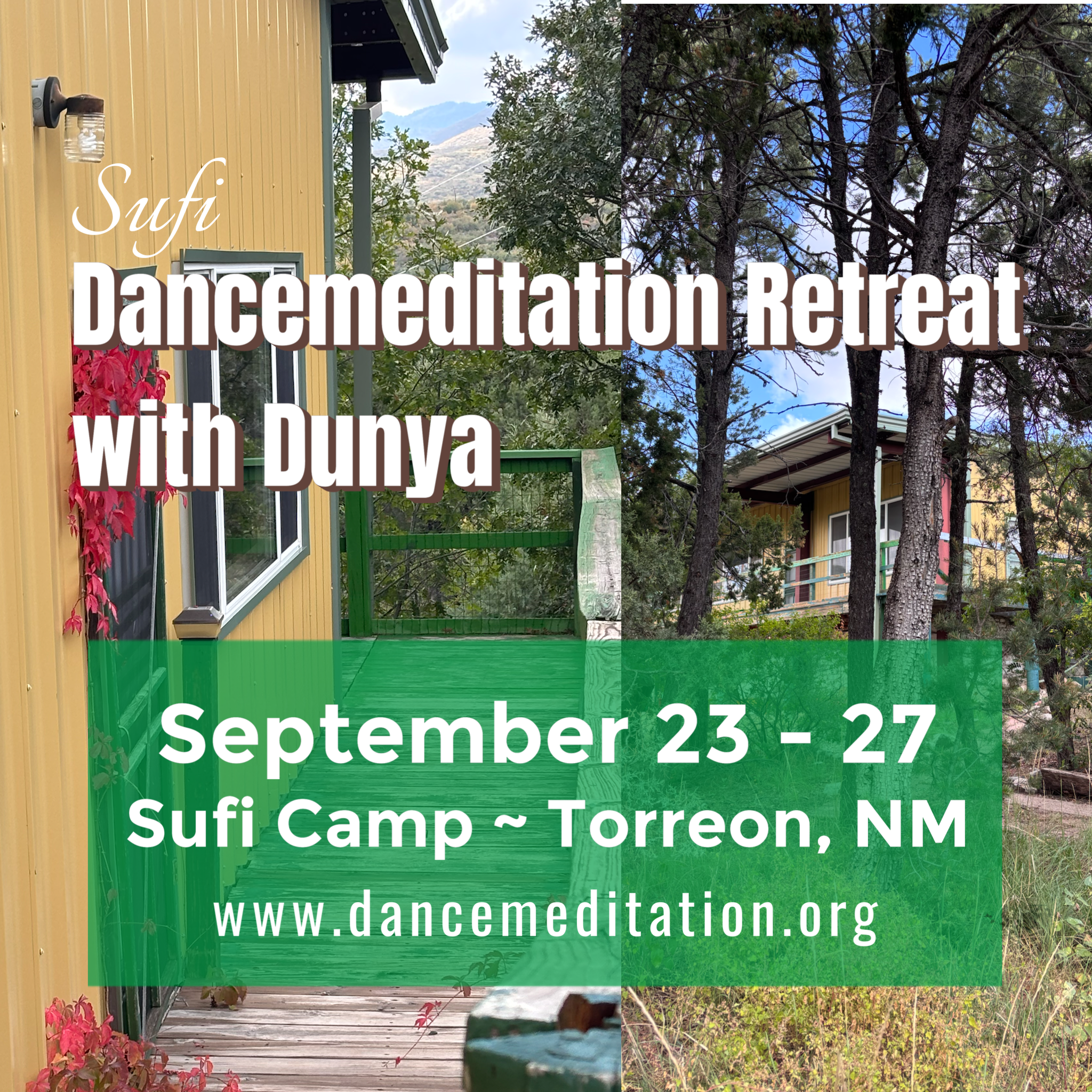 9-26 SUFI CAMP LOGO Dunya September Dancemeditation Retreat at Sufi Camp in Torreon, NM